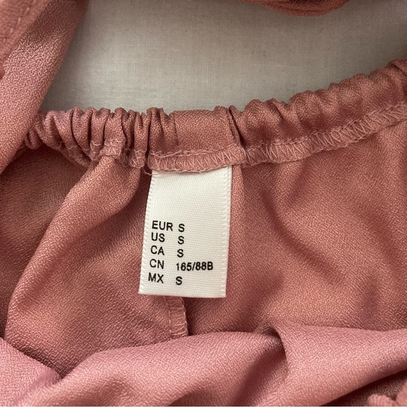 Lace Crochet Babydoll Top Salmon Pink Size Small - Picture 3 of 3